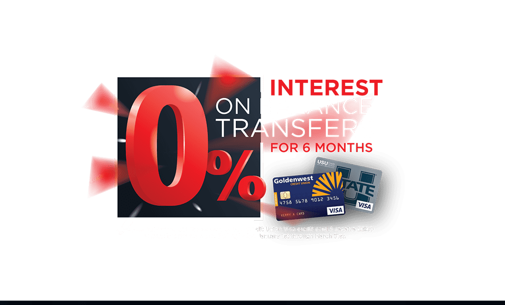 0% Interest on Balance Transfers for 6 months
