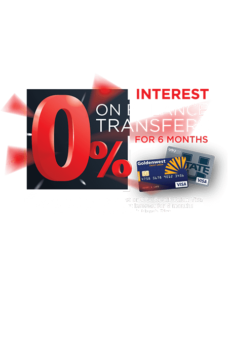 0% Interest on Balance Transfers for 6 months