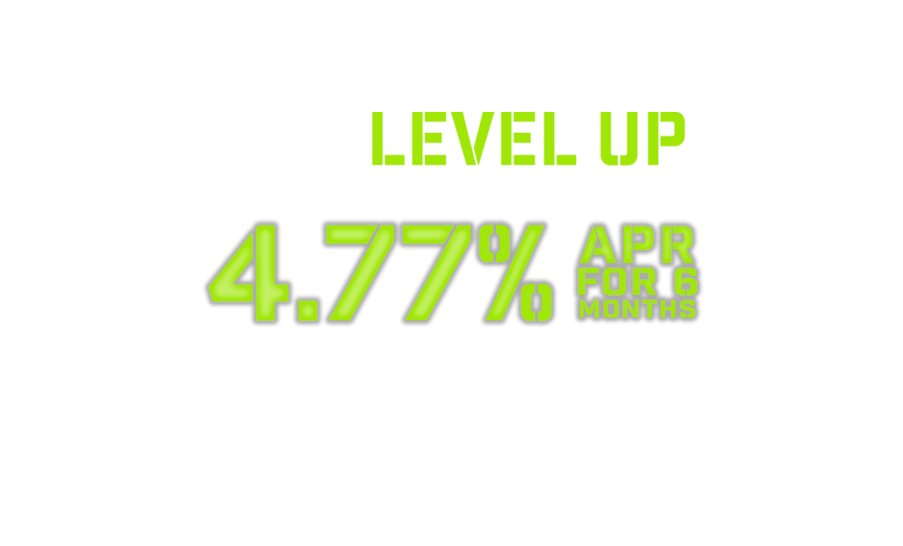 If your finances feel off-balance it's time to level up with a home equity line of credit 4.77% APR for 6 months.