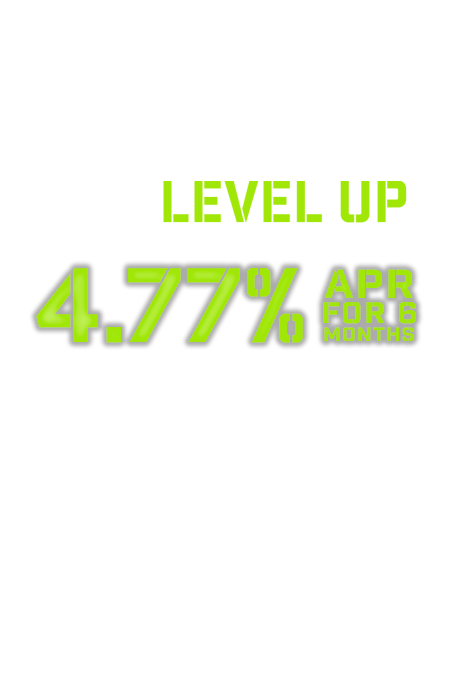 If your finances feel off-balance it's time to level up with a home equity line of credit 4.77% APR for 6 months.