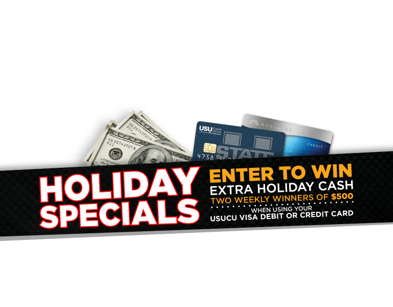 Enter to win extra holiday cash. Two weekly winners of $500 when ysing your Goldenwest Debit or Credit Card