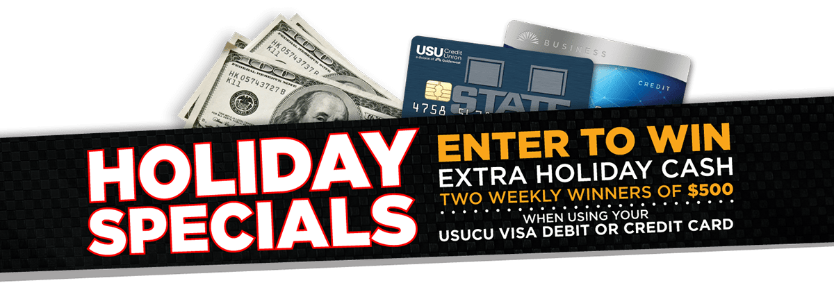 Enter to win extra holiday cash. Two weekly winners of $500 when ysing your Goldenwest Debit or Credit Card