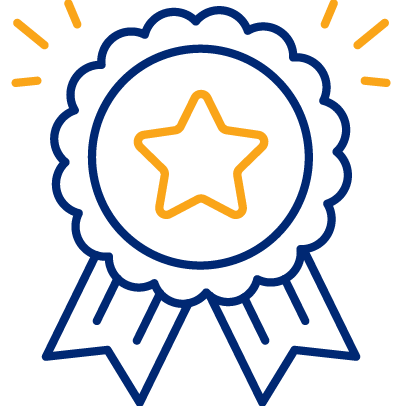 illustrated award ribbon