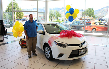 Winner of a 2 year lease from Young Auto Mall and Goldenwest Credit Union