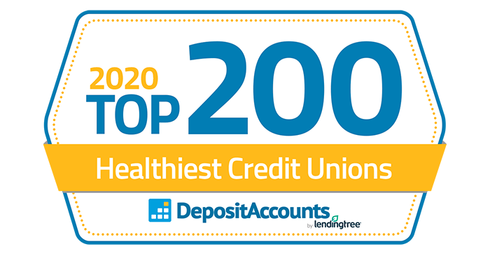 2020 Top 200 Healthiest Credit Unions DepositAccounts by LendingTree